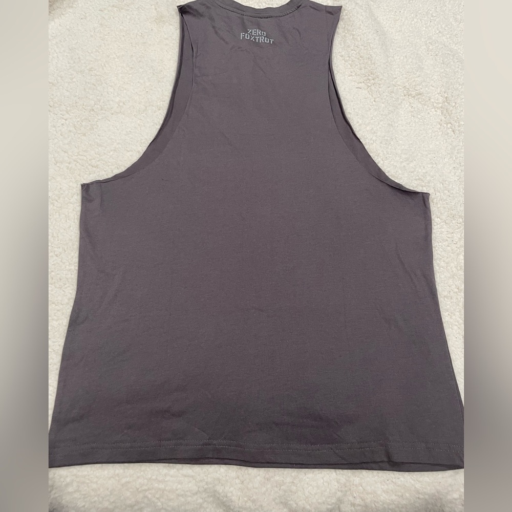 ZERO FOXTROT GYM TANK- charcoal - Picture 6 of 10
